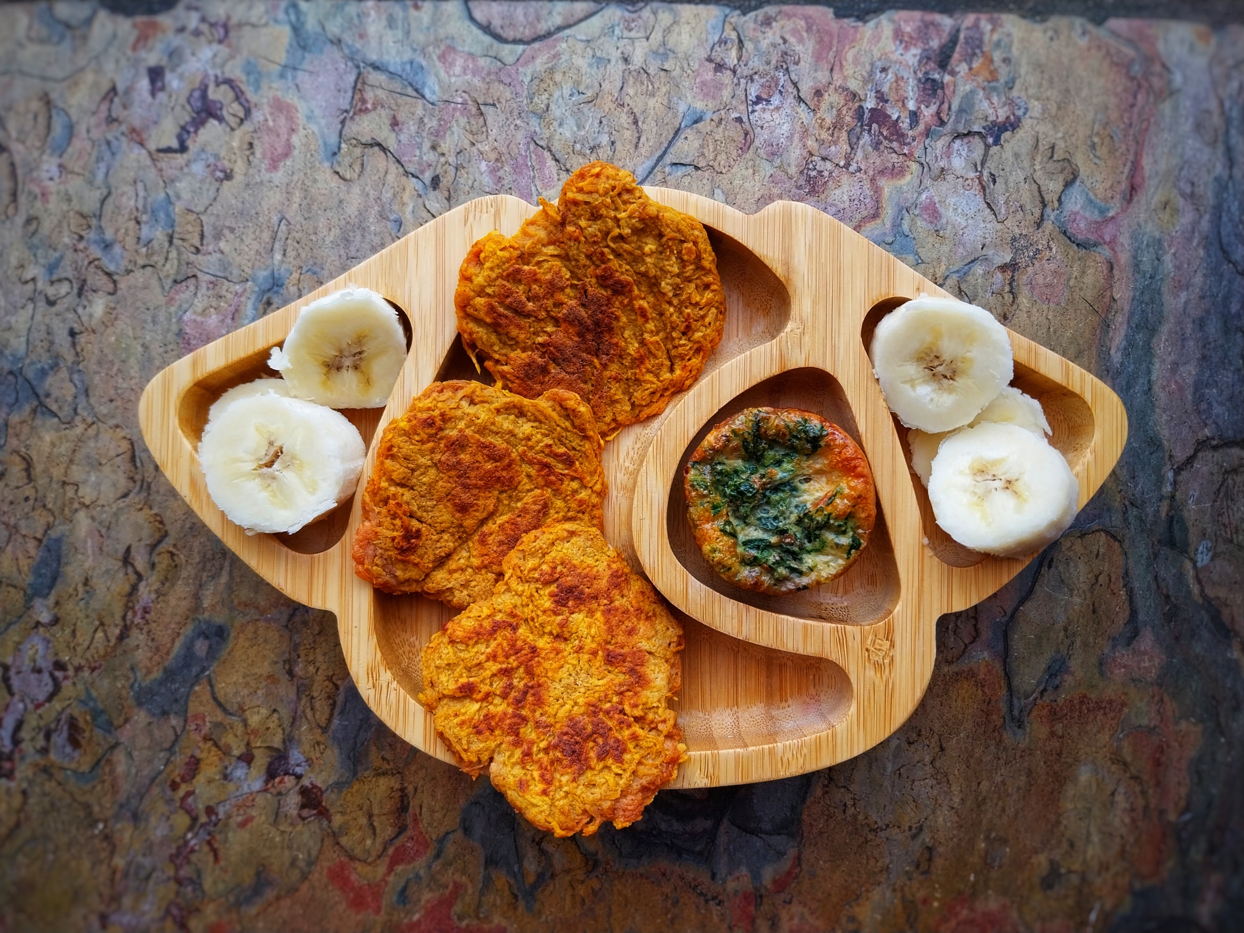 Spiced sweet potato rosti